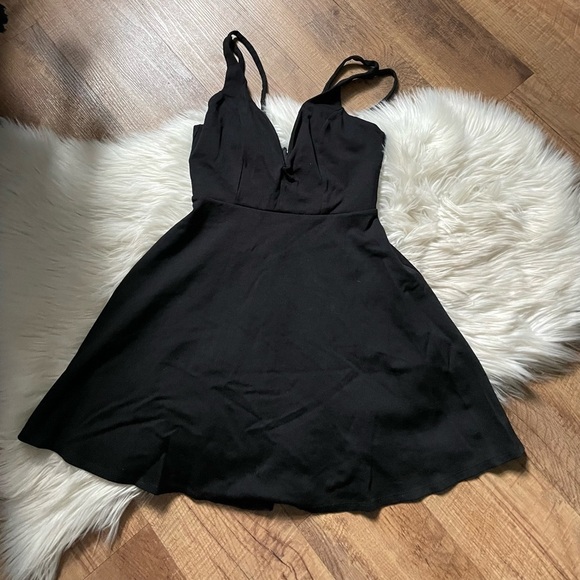 LULU’S Love Galore Black Skater Dress - Picture 2 of 4